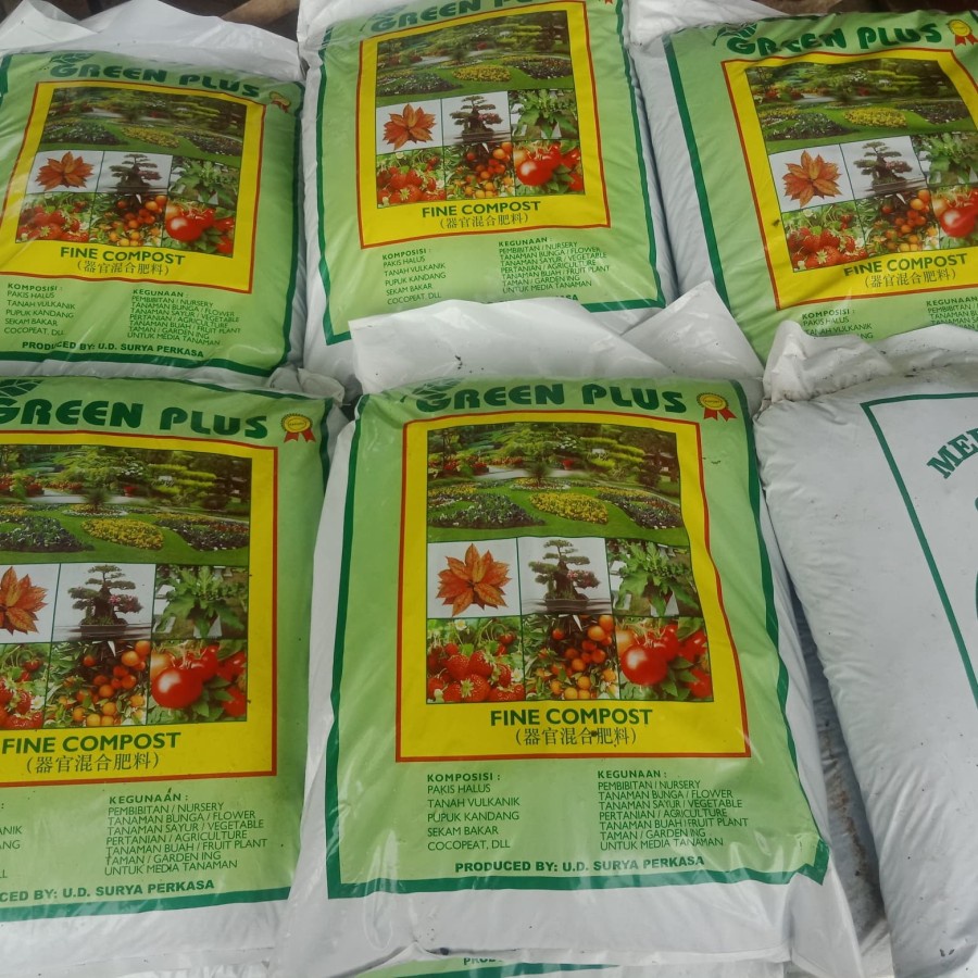 Pupuk Media Tanam Green Plus 7KG Tanah Media Tanaman Buah Sayur &amp; Hias