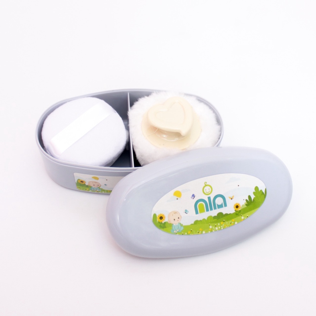 Tempat Bedak Isi 2 Tempat Bedak Merk Nia Warna Korea Lucu