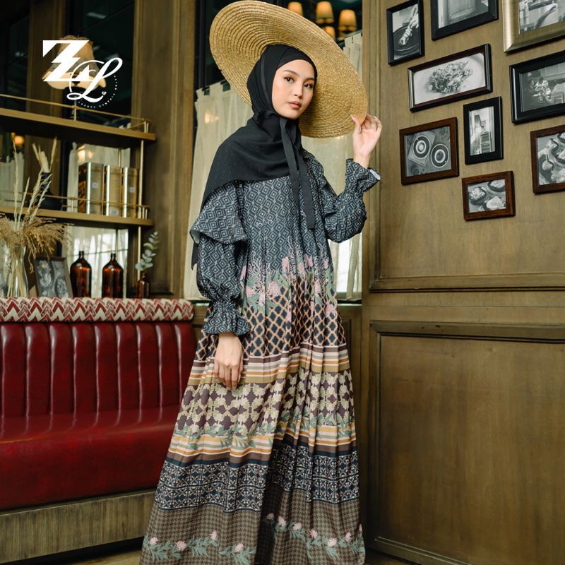 Aime Dress Royal Black size L by Zaskia Sungkar x Laudya Cynthia Bella