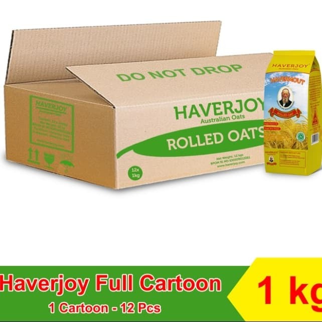 

Tokopratiwiw - Haverjoy Rolled Oats 1Kg @1Ctn