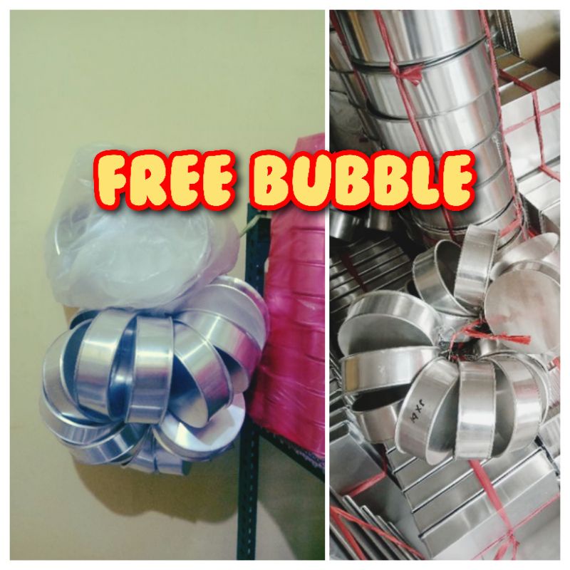 LOYANG BOLU BULAT KECIL FREE BUBBLE 10X4 10X5 12X4 12X5 14X4 14X5 16X4 16X5 BOLU BULAT ALUMINIUM MURAH TERJANGKAU TINGGI 4 TINGGI 5