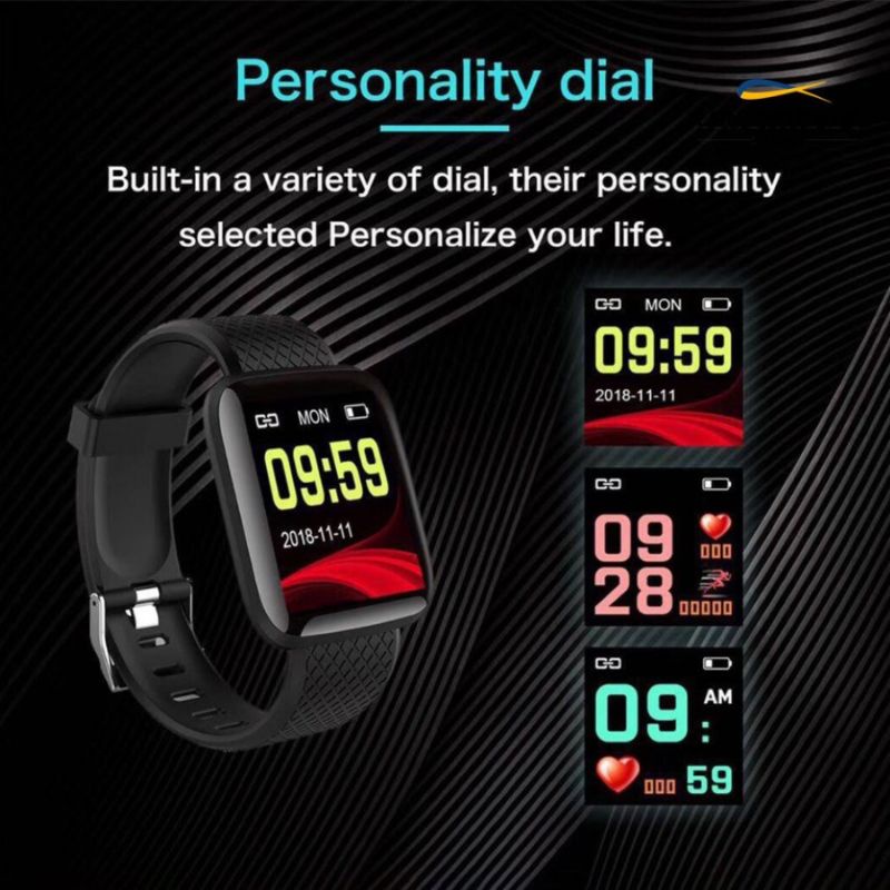 0Aokeyo 116 Plus Smartwatch Bluetooth Smartband Fitness Tracker Colour Display