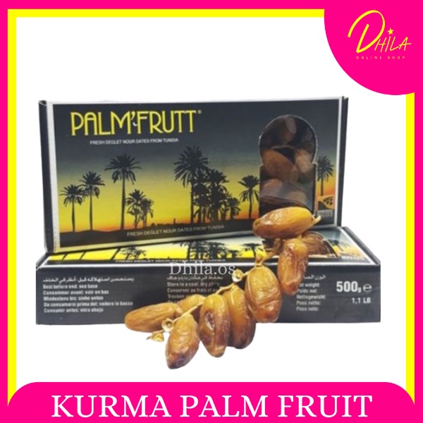 

Kurma Palmfrutt Palmfruit Tunisia Bertangkai 500gr Basah Bergizi Untuk Suplemen MPASI ASI Booster