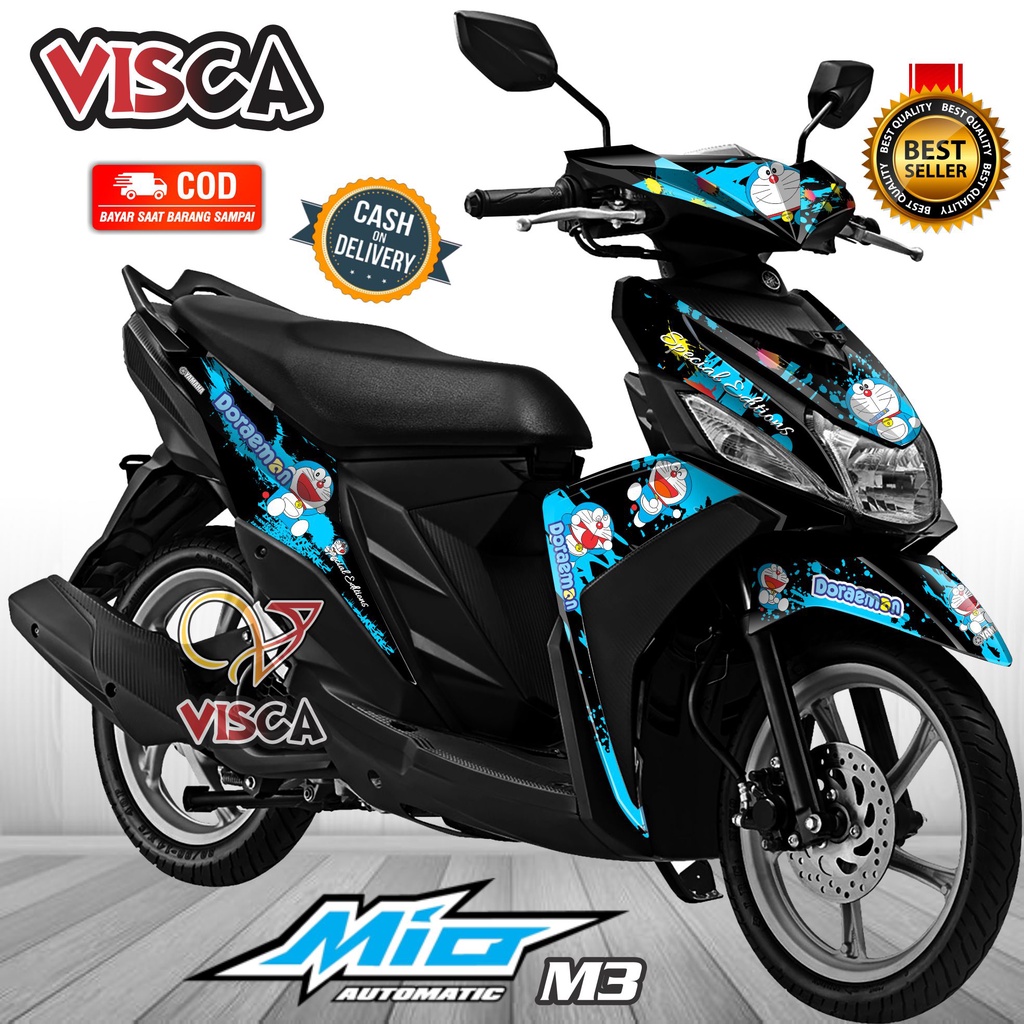 Decal Mio M3 125 Full Body Stiker Mio M3 125 Full Body Striping Mio M3 Variasi Decal Hologram Mio M3