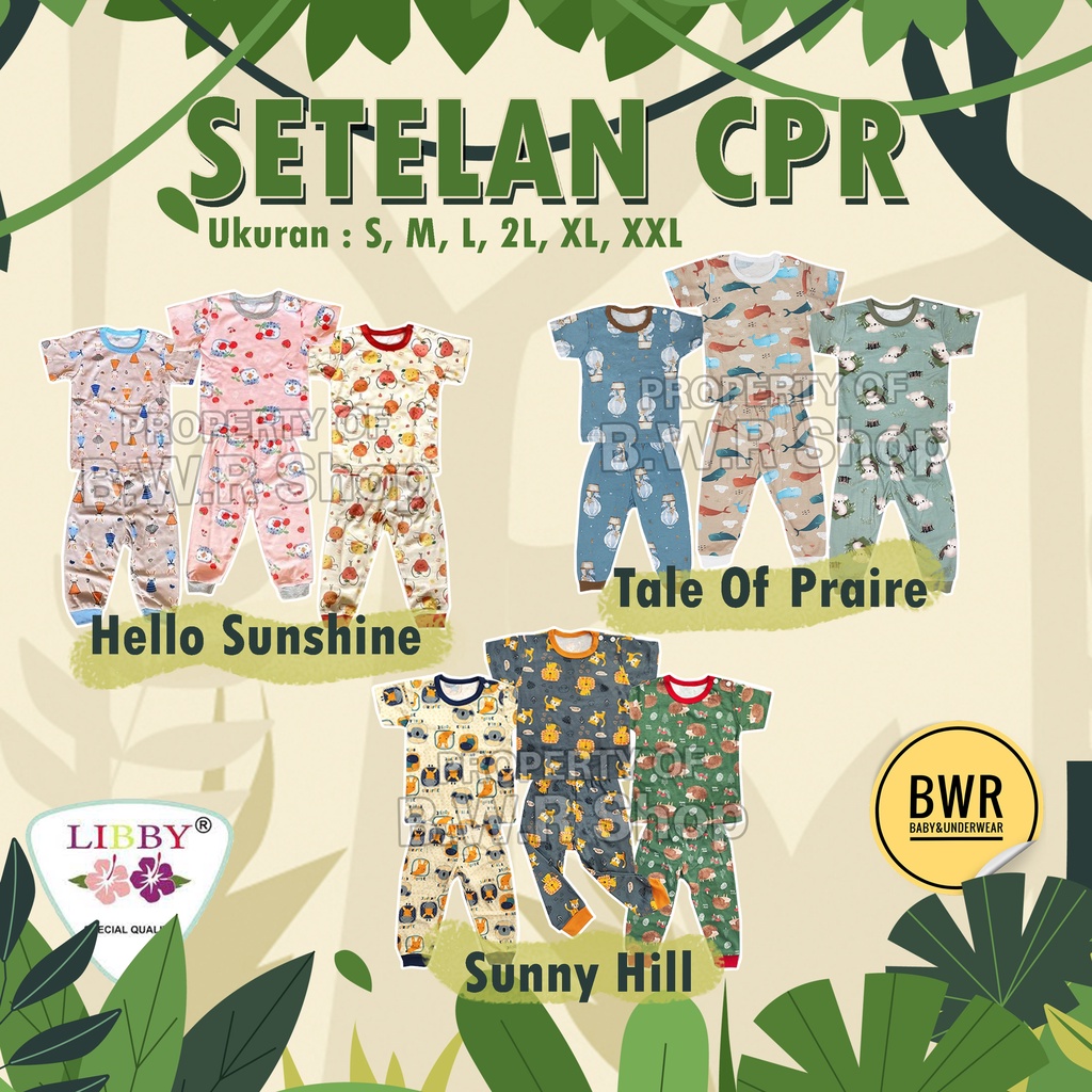 CPR Setelan Libby Baby Hello Sunshine Terlaris / Piyama Anak 1 - 4 Tahun Unisex Motif Sunny Hill Tale Of Prairie Terbaru Setelan Bayi | Bwr