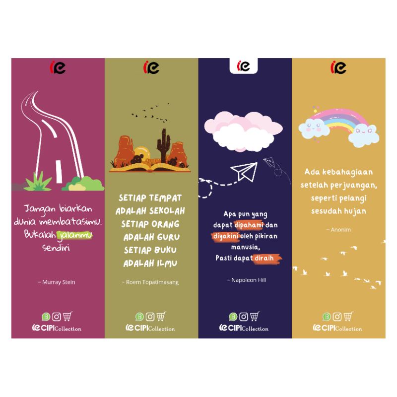 

BOOKMARK limited edition - PEMBATAS BUKU PREMIUM MURAH