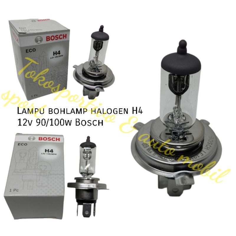 LAMPU BOHLAMP HALOGEN H4 12V 100/90W BOSCH ORIGINAL