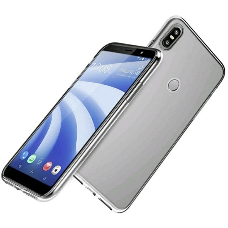 CASE ULTRATHIN HTC U12 BIASA TRANSPARANT & FULL COVER