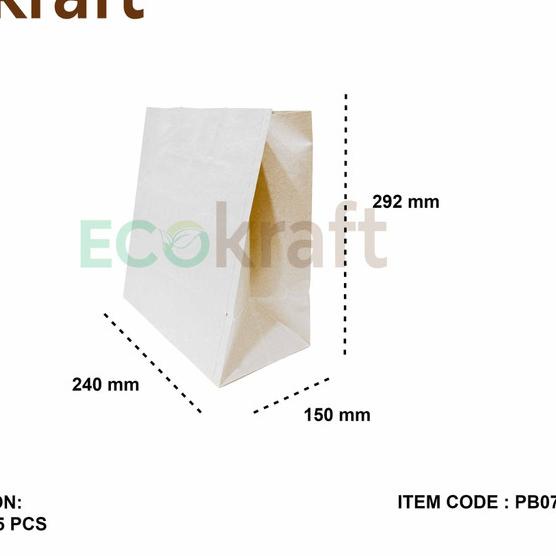

Paper bag grocery murah / kantong kertas grocery murah pb07 - Putih