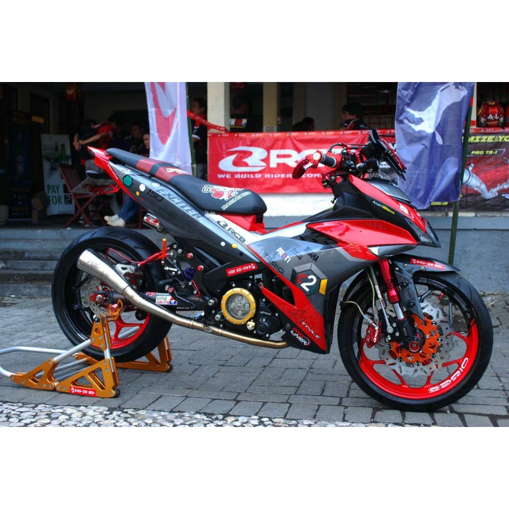 knalpot r9 gp ss yamaha mx king 150 original