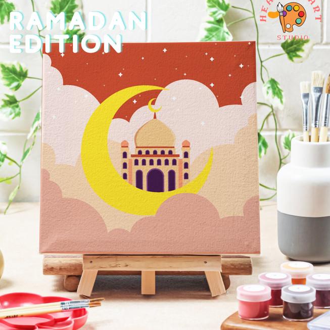 

Painting by number Kit Lukisan Masjid Al Aqsa Hampers Ramadhan Art set - Masjid 3, 15x15