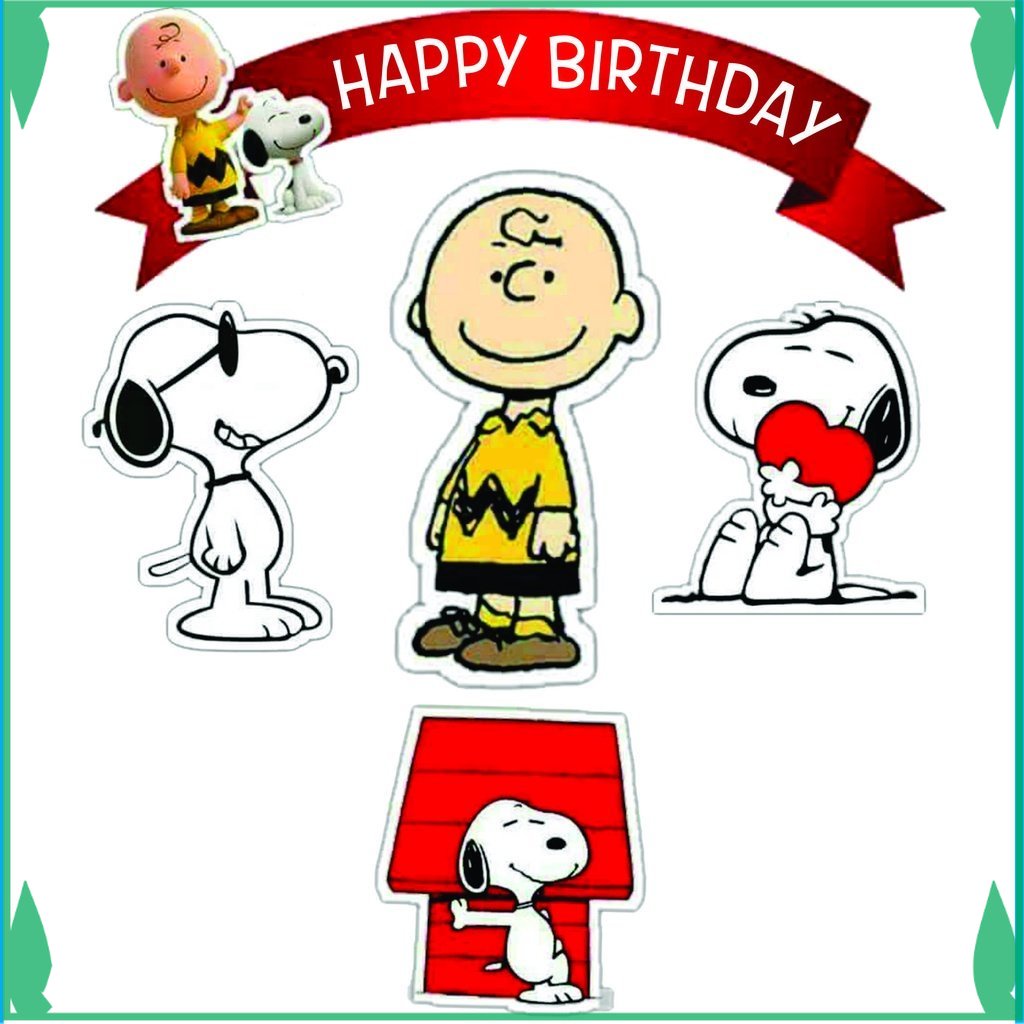 

TOPER KUE TOPPER CAKE ULANG TAHUN / HIASAN KUE SNOOPY FADHILSOUVENIR