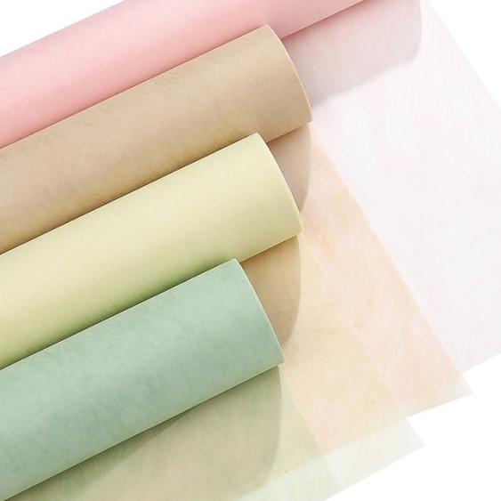 

[1 Roll] Milk Cotton Wrapping / Tissue Bunga / Wrapping Paper - Abu-abu