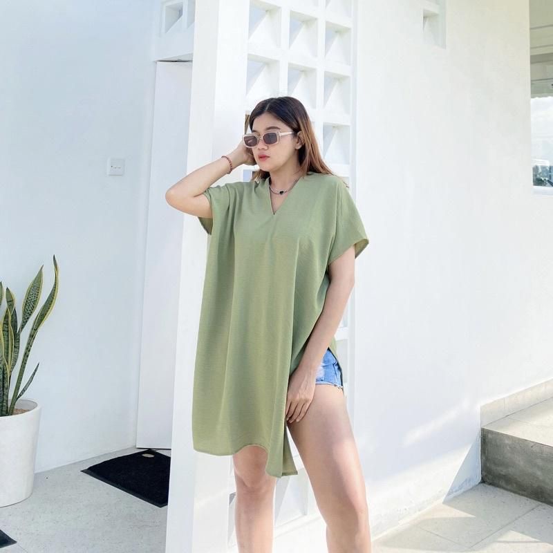 LONG SQUARE TOP ATASAN BLOUSE WANITA ANTI LECEK SPESIAL HARGA