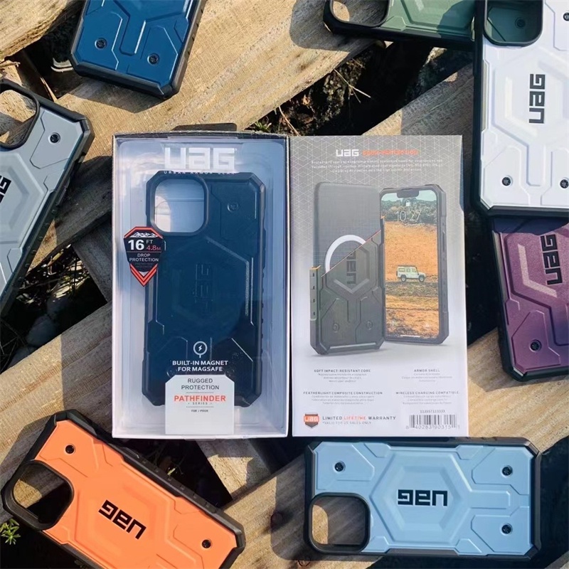 Uag Hard Case Magnetik Pelindung Jatuh Untuk 14 13 12 Pro Max 14 Plus