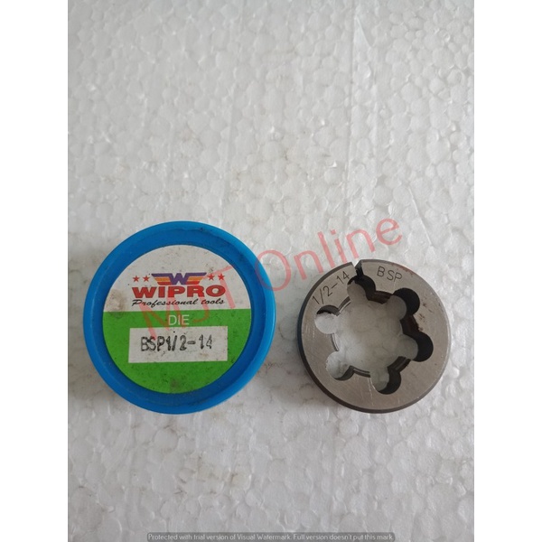 Mata Snai Senai Pipa / Round Dies 1/2 x 14 BSP WIPRO