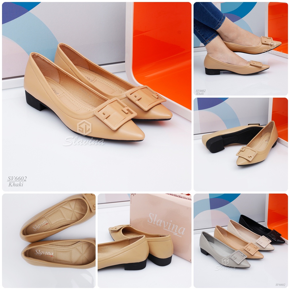 BIG SALE - Ivony Seivona - SV6602 Sepatu Slavina Flat Shoes Flat Series