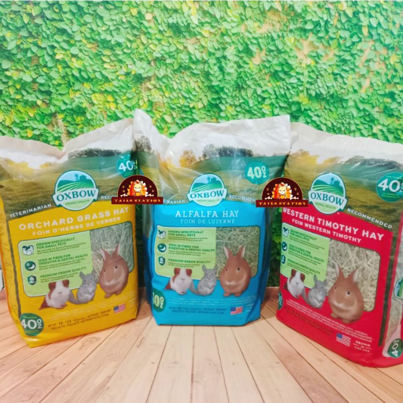 Oxbow Timothy Orchard Alfalfa Hay 40oz 1.13kg Rumput Kelinci Guinea Pig Chinchilla