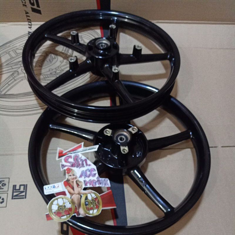 velg  Satria FU150 160+160x17 V.Rossi model Copy RCB.