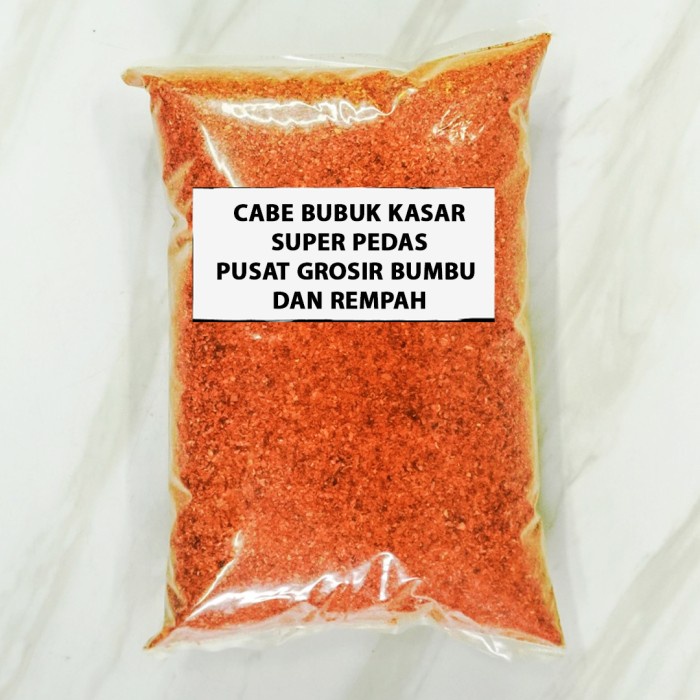 Chili Granule 1 kg Super Pedas / Chili Cabai Bubuk Kasar Super Pedas  ORGANIC Chili Granule Super Pe