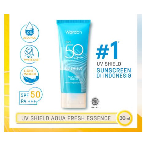 ☘️Yuri Kosmetik☘️ Wardah UV Shield Aqua Fresh Essence SPF 50 PA++++
