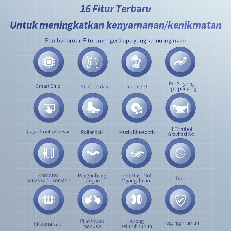 Kursi pijat ditingkatkan / kursi pijat cerdas / kursi pijat mewah / kursi pijat gravitasi nol suhu konstan