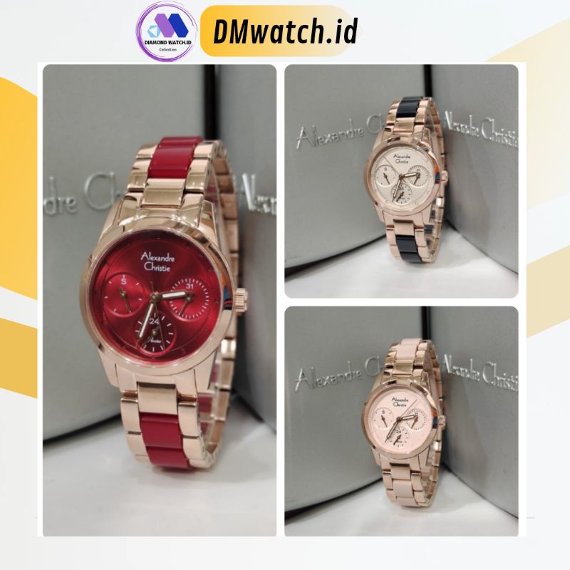 Jam Tangan Wanita Alexandre Christie AC2A27 AC 2A27 Original Garansi Resmi Alexander Christie Free B
