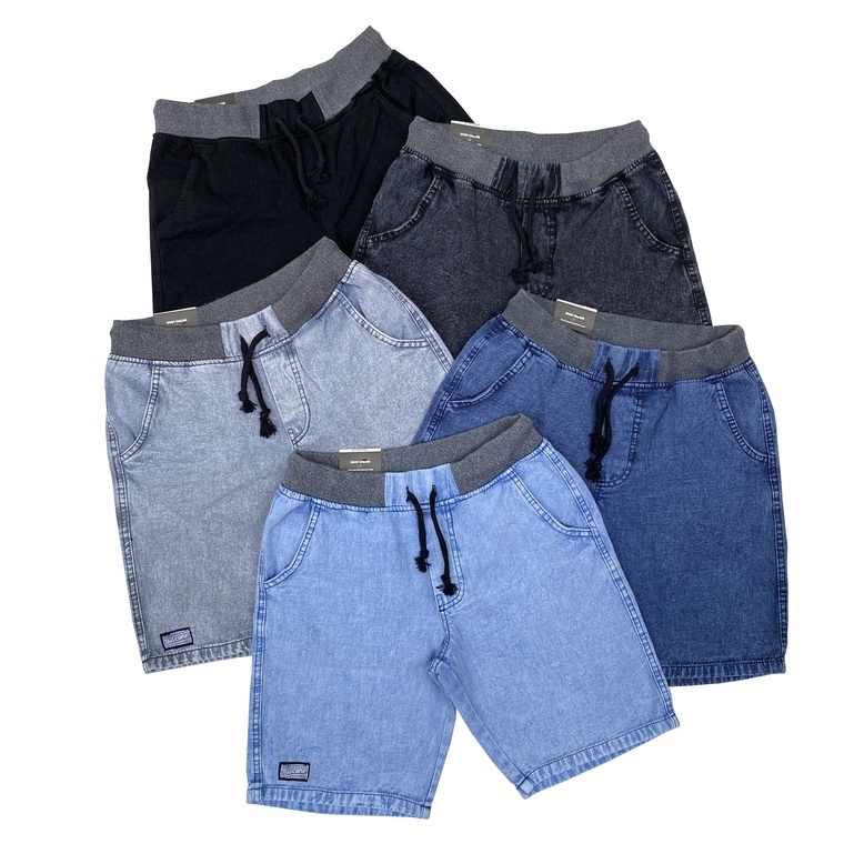 Celana Pendek Rip Snow Jeans Pria Premium Celana Kolor Pendek Laki laki