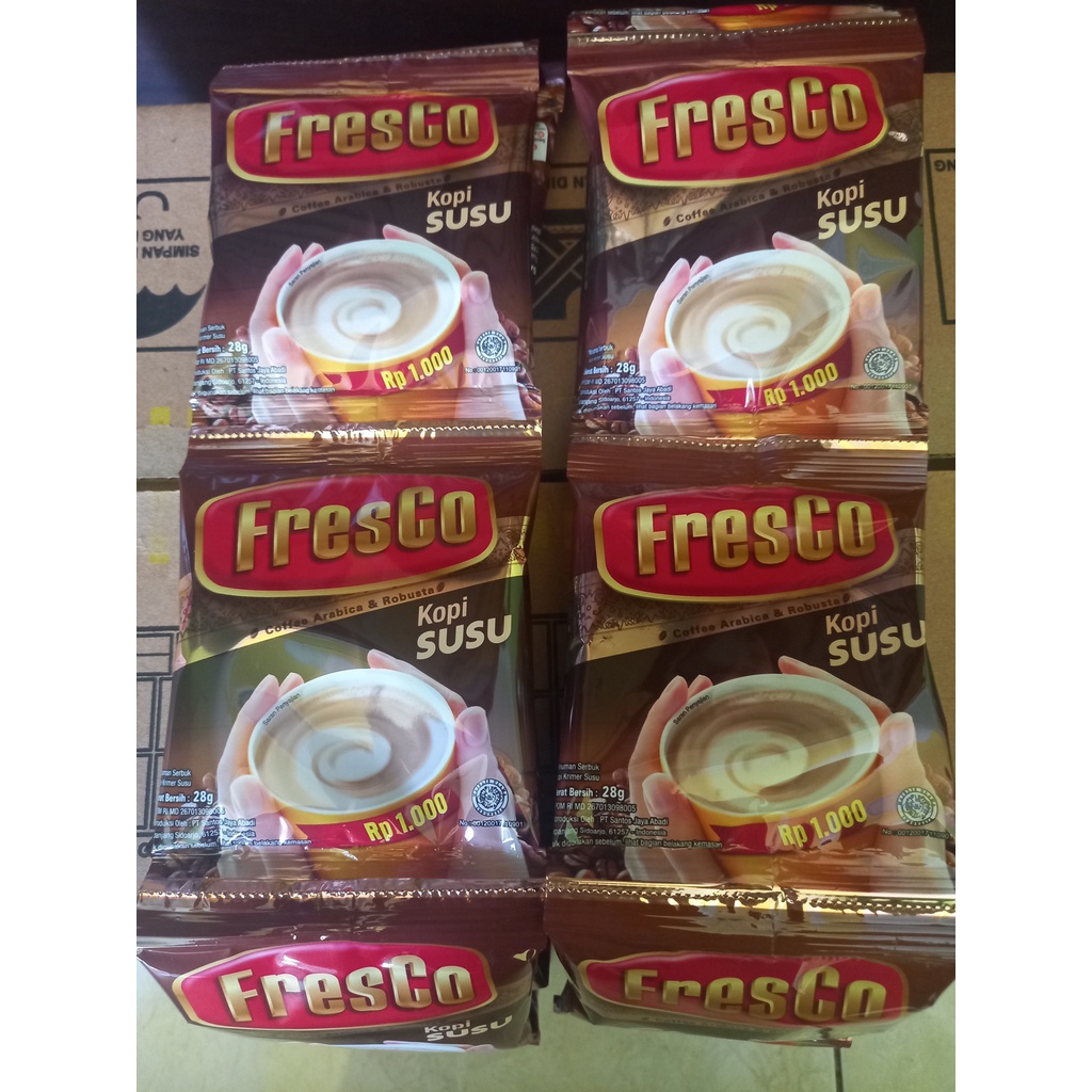 

Kopi Fresco Susu 1 Renteng Isi 10 Sachet