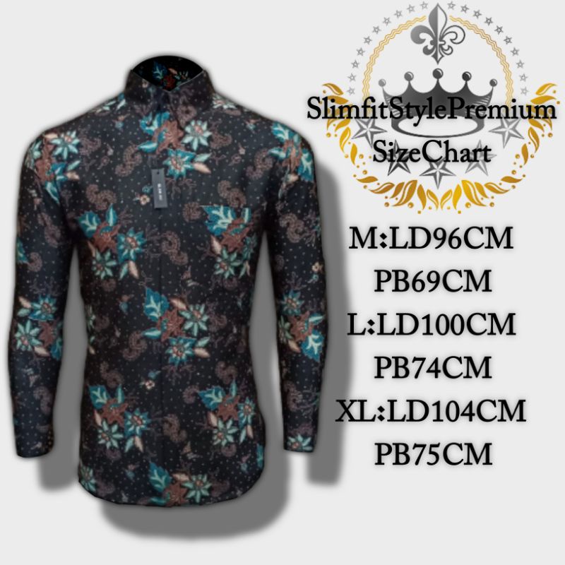 New Arrival Distro Batik Pria Slimfit Bordir Sogan Batikaf Notoarto Batik