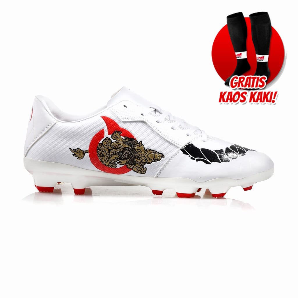 Sepatu Sepak Bola Ortuseight Forte Ryuo V2 FG X Ryuji Utomo - White/Ortrd/Black