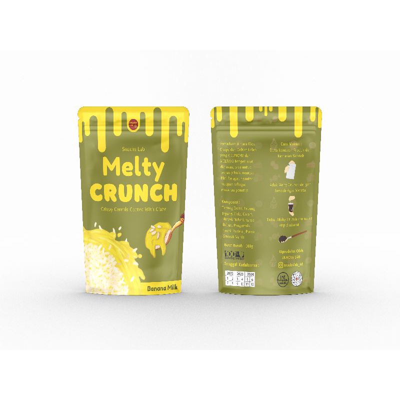 

Snack Melty Crunch Banana Milk.