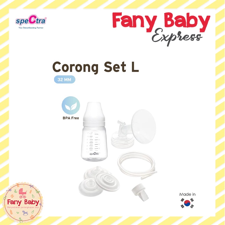 SPECTRA CORONG SET / PREMIUM BREAST SHIELD WN WITH PP BOTTLE