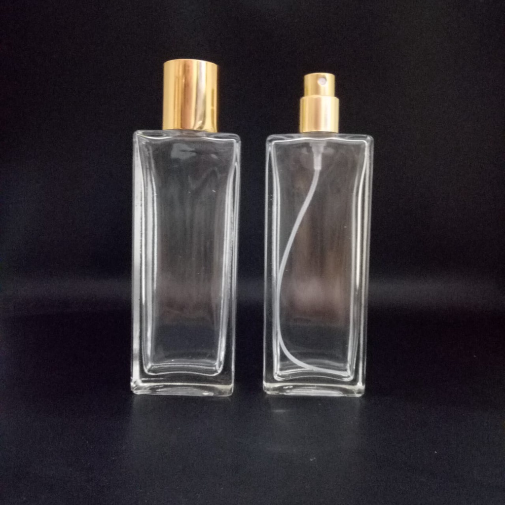 Botol parfum V231 60 ml easy pump gold cap 2,8cm lusinan