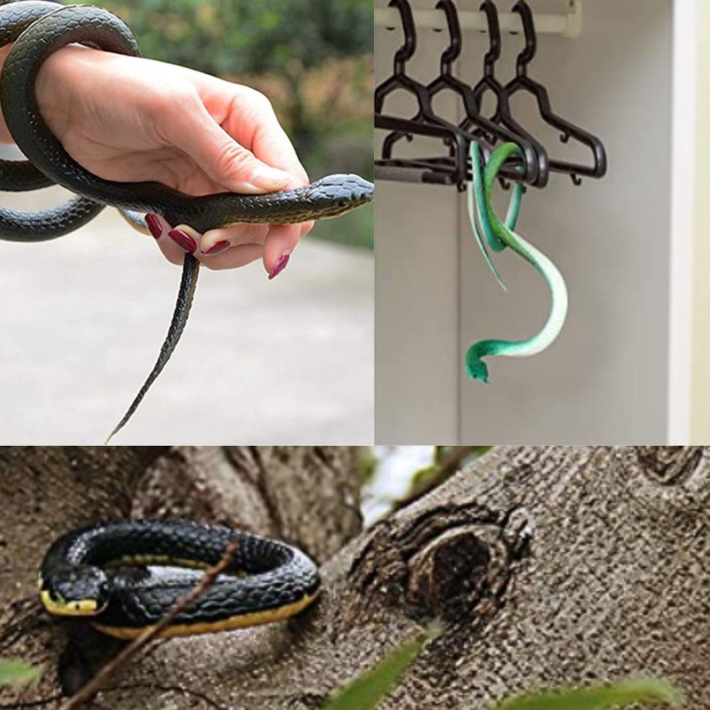 Mainan Prank Ular Karet Ukuran 105 cm Fake Snake Mainan Ular Palsu Panjang Seperti Asli Realistis Pr