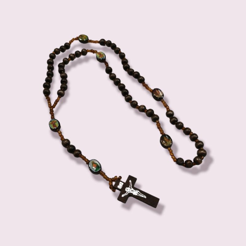 Kalung Rosario Kayu Bunda Maria