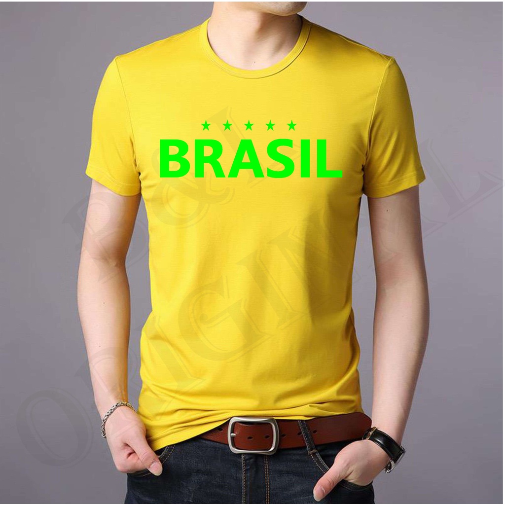 BS BAJU KAOS BRASIL SPESIAL BOLA HIGH QUALITY