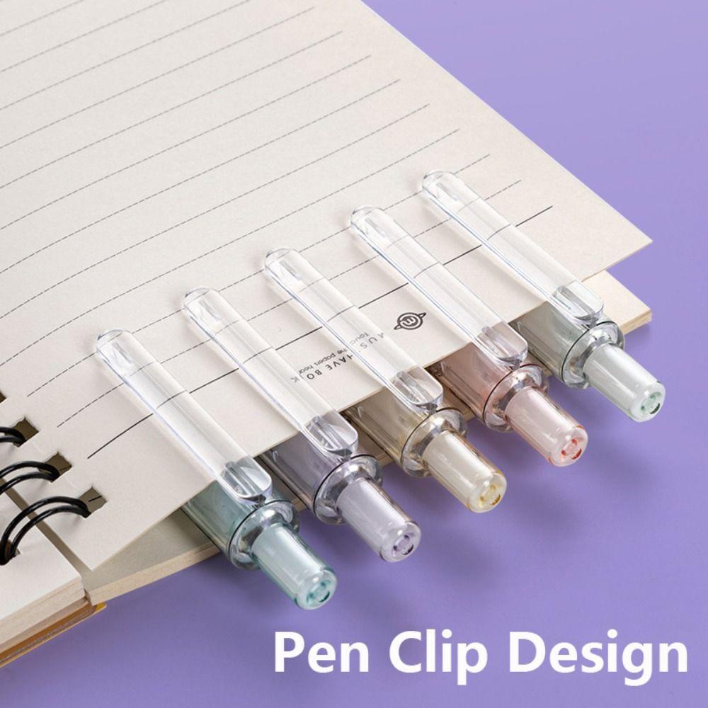 Nanas 6PCS /Set Press Pena Netral Musim Semi Panas Musim Gugur Musim Dingin 0.5mm Ball Point Pen Alat Tulis Alat Tulis Gel Pen