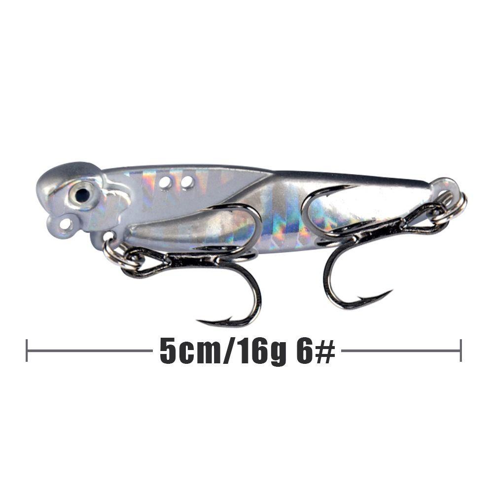 Preva Memancing Logam VIB Lures 5cm 16g Bass Hook Hidup Berputar Umpan Sendok Umpan