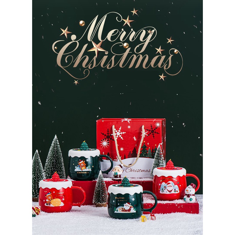 Mug Natal Christmas / Gelas Premium Natal / Mug Natal Keramik Import Premium B