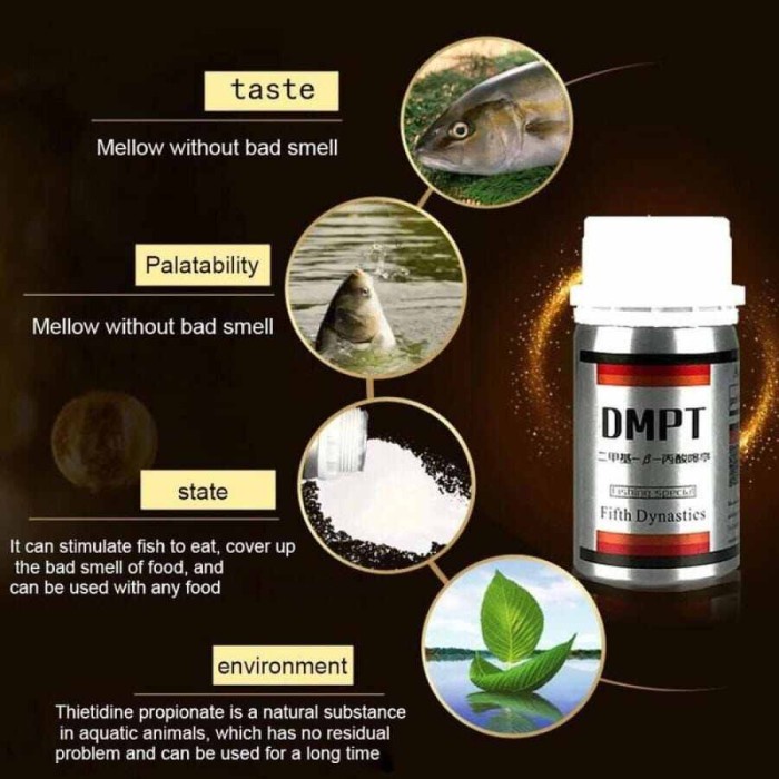 DMPT UMPAN IKAN STIMULANT PENARIK IKAN BUBUK UMPAN UNTUK SEGALA JENIS / DMPT UMPAN IKAN STIMULANT