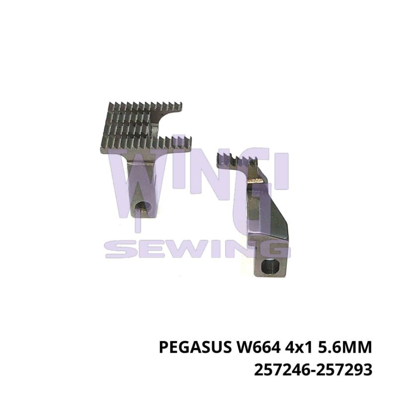 257246 257293 PEGASUS W664 4x1 5.6MM Gigi Mesin Jahit Overdeck Kam