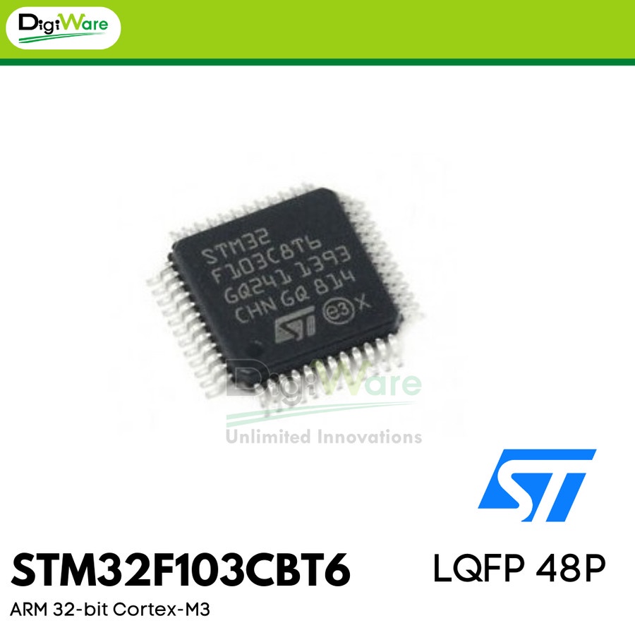 STM32F103CBT6 ARM Cortex-M3 32bit LQFP 48 Pin