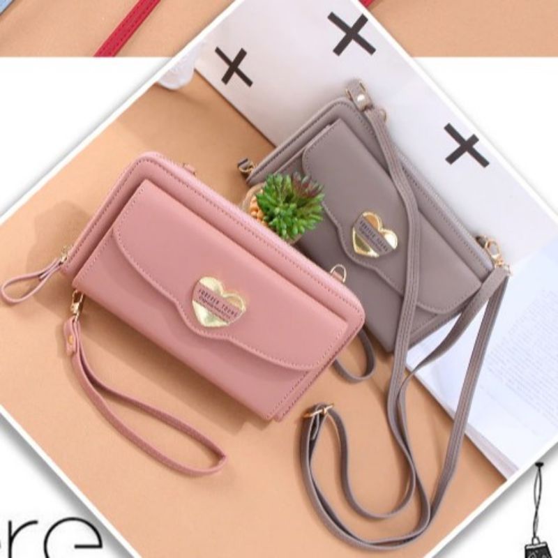 Medan Termurah KD25 Slingbag beautyful Dompet tas lipat wanita love cantik