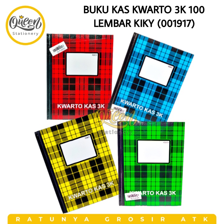 

1 PCS BUKU KAS KWARTO HARD COVER 100 LEMBAR 3K KIKY (001917) - NOTEBOOK CATATAN KEUANGAN