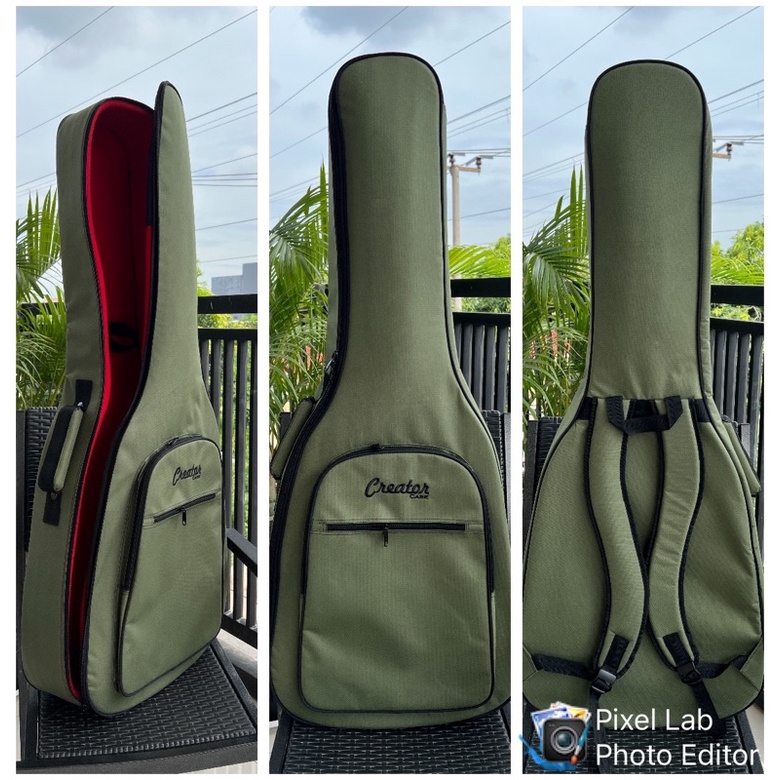 Gigbag Gitar Akustik Creator Original New Color Hijau Army Gigbag Gitar Akustik Jumbo