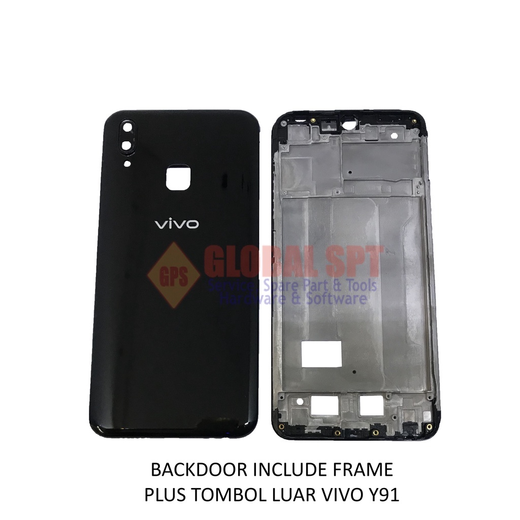 BACKDOOR VIVO Y91 INCLUDE FRAME / BACK COVER / TUTUP BELAKANG