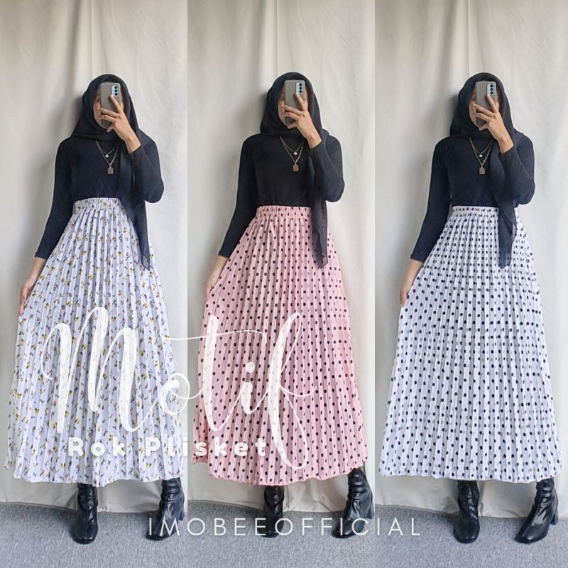 ROK PLISKET MOTIF // ROK PLISKET STANDAR GRADE B