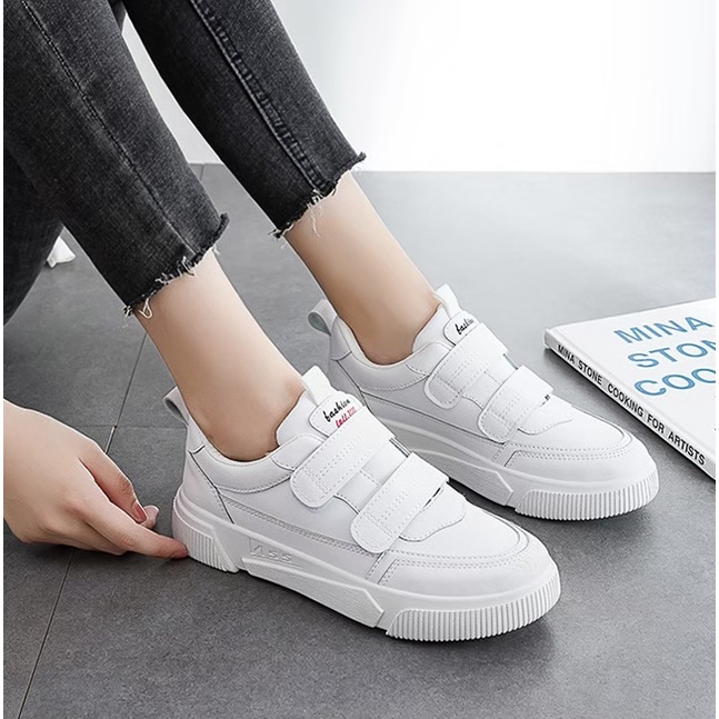 AVANCEID 1969 Sepatu Sneakers Wanita Canvas Kerja Sekolah Fashion Korea Hitam Import