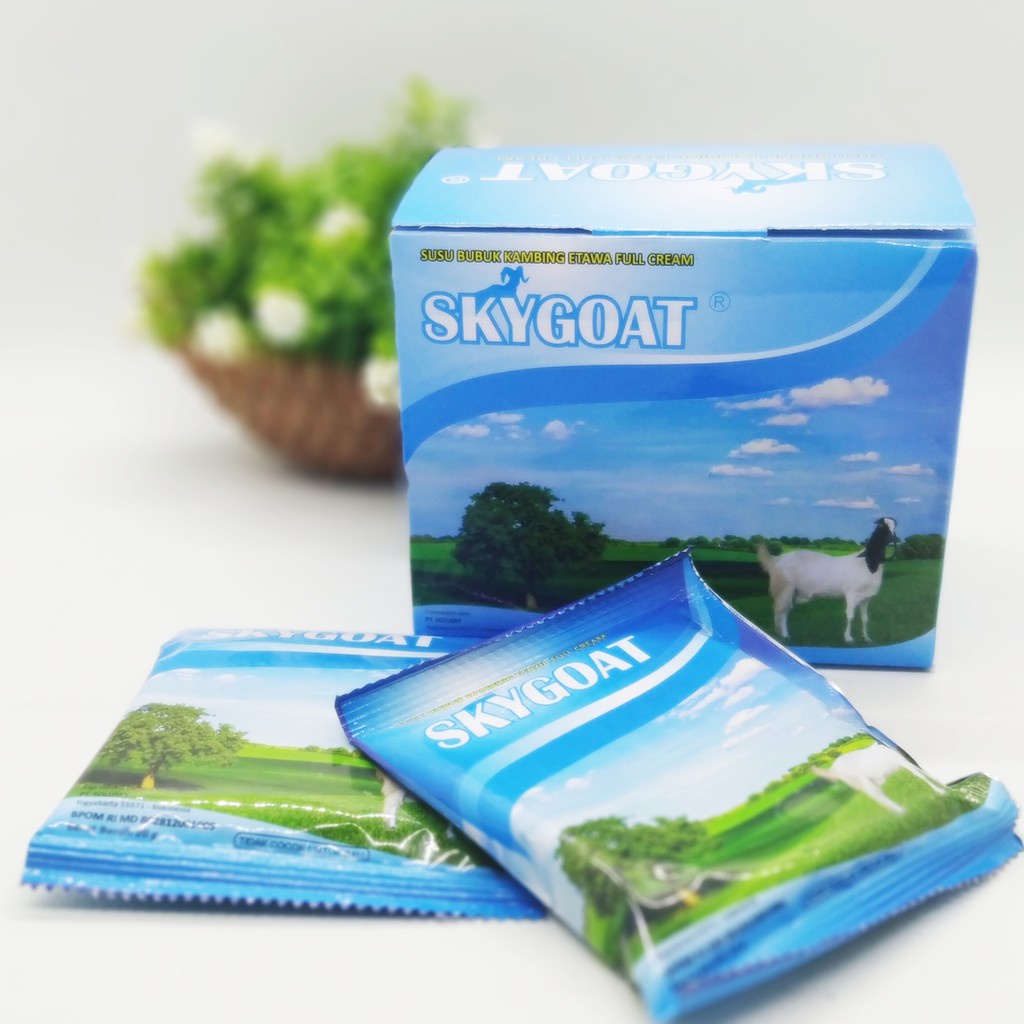 Susu Kambing Etawa Sky Goat Box  Isi 10 | Susu Bubuk Full Cream Original Premium